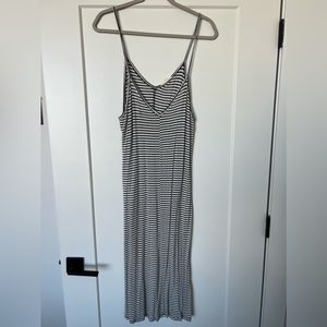 PacSun L.A. Hearts Striped B&W Midi Dress